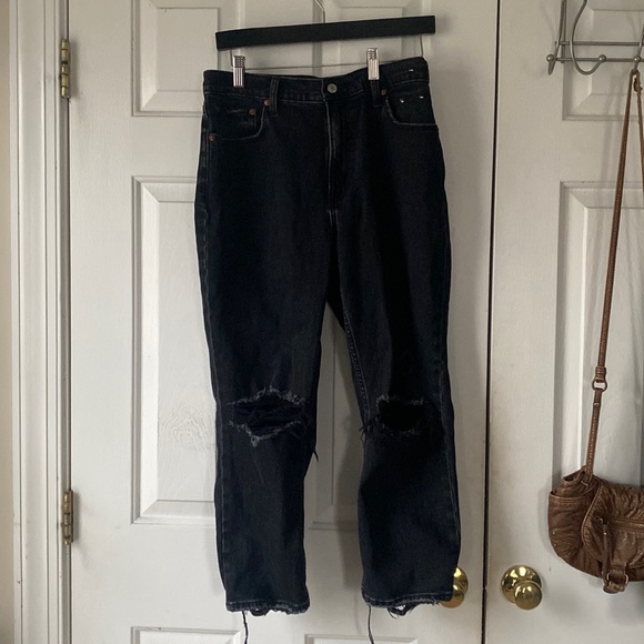 Abercrombie Ankle Straight Ultra High-Rise Jeans - Picture 2 of 4